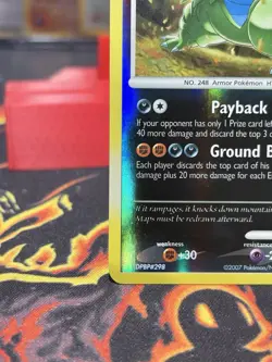 Pokemon Card TCG  Tyranitar (17/123) Rare Reverse Holo Mysterious Treasures NM - Image 5