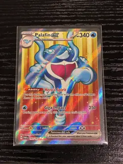 Palafin EX 193/167 Twilight Masquerade Full Art Ultra Rare Holo Pokemon Card NM - Image 1