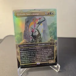 MTG Gishath, Sun's Avatar 330 Borderless Foil Mythic Lost Caverns of Ixalan LCI - Image 1