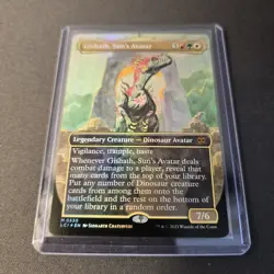 MTG Gishath, Sun's Avatar 330 Borderless Foil Mythic Lost Caverns of Ixalan LCI - Image 2