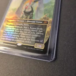 MTG Gishath, Sun's Avatar 330 Borderless Foil Mythic Lost Caverns of Ixalan LCI - Image 5