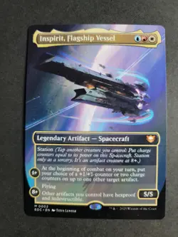Inspirit, Flagship Vessel (Borderless) Mythic MTG Edge of Eternities Commander - Image 1