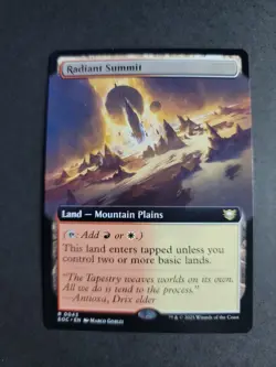 Radiant Summit (Extended Art) Rare MTG Edge of Eternities Commander - Image 1
