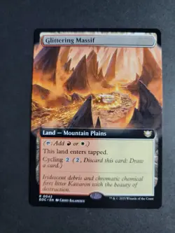 Glittering Massif (Extended Art) Rare MTG Edge of Eternities Commander - Image 1