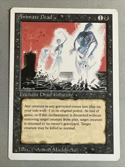 MTG / Animate Dead / 3ED / Uncommon / LP - Image 1
