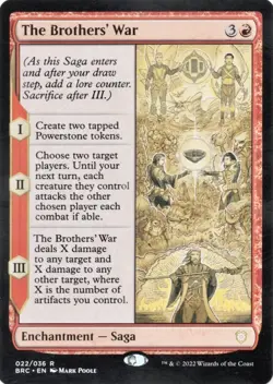 The Brothers' War (022) The Brothers' War Commander BRC MTG Magic LP Card - Image 3