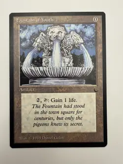 LIMITED EDITION The Dark Vintage MtG Fountain of Youth Unplayed NM - Image 1