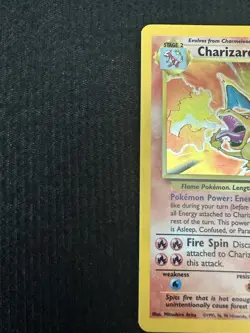 Pokemon TCG Charizard Holo Rare Card 004/102 Vintage Base Set - Image 2