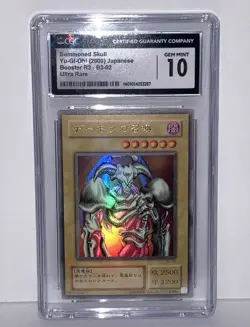 SUMMONED SKULL B3-02 - YUGIOH JAPANESE OCG CGC GEM MINT 10 (Extra Holo On Card💎 - Image 1