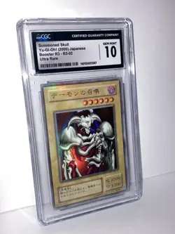 SUMMONED SKULL B3-02 - YUGIOH JAPANESE OCG CGC GEM MINT 10 (Extra Holo On Card💎 - Image 4
