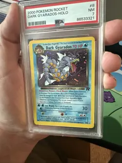 2000 POKEMON ROCKET PRERELEASE #8 DARK GYARADOS-HOLO PSA 7 - Image 3