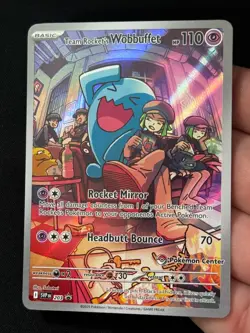 PokÃ©mon Team Rocket's Wobbuffet 203 SVP Destined Rivals Pokemon Center Promo NM - Image 3
