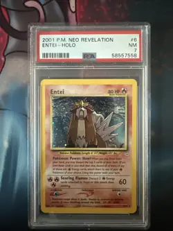 2001 POKEMON NEO REVELATION #6 ENTEI-HOLO PSA 7 - Image 1