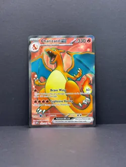 Charizard EX Full Art Ultra Rare Card 183/165 Pokémon TCG Scarlet & Violet Mint - Image 1