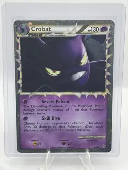 Crobat Prime 84/95 HGSS Unleashed Super Ultra Rare Holo Pokemon Card MP See Pics - Image 1