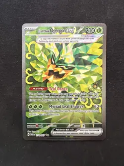 Pokemon TCG Teal Mask Ogerpon EX 211/167 Sv06 Twilight Masquerade Holo Card - Image 1