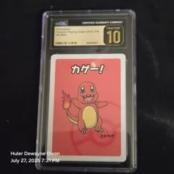 Pokemon-CGC Pristine 10- Charmander- 2019 Pokemon Japanese Old Maid Playing Card - Image 1