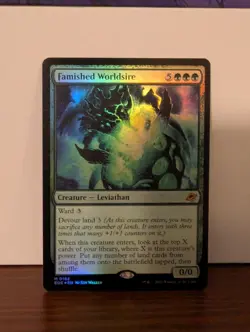 Famished Worldsire #182 Foil Edge Of Eternities Mtg - Image 1
