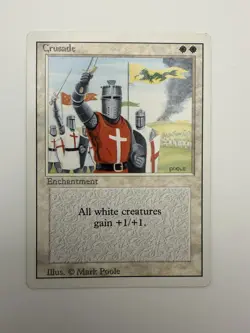 1 BANNED MTG Crusade | Revised Edition 3ED | 1994 | NM Unplayed - Image 1