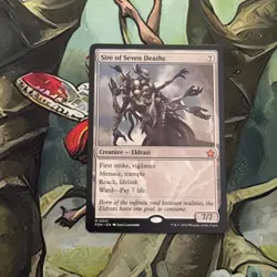 MTG: Sire If Seven Deaths (0001) Foundations PR0XY NM - Image 1