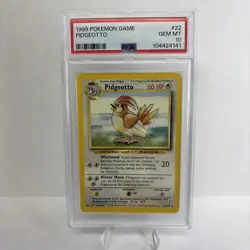 Pidgeotto 22/102 Base Set 1999 Unlimited Pokemon PSA 10 GEM MINT - Image 1
