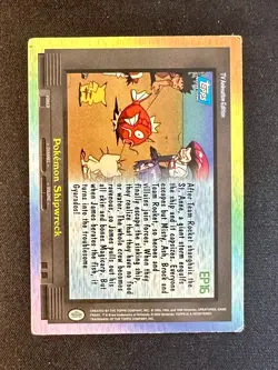 EP16 Pokemon Shipwreck 1999 Topps Pokemon Card Non Holo Vintage Rare - Mp - Image 6