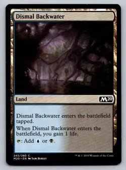 Dismal Backwater Magic the Gathering Core Set 2020 M20 MTG Card FREE SHIPPING ! - Image 1
