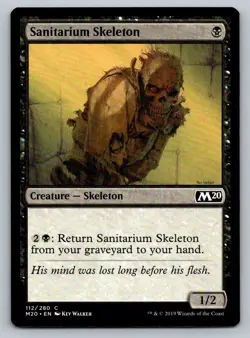 Sanitarium Skeleton Magic The Gathering Core Set 2020 M20 MTG Card FREE SHIPPING - Image 3