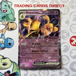 Alakazam EX SVP050 Black Star Promo Scarlet & Violet Ultra Holo Pokemon Card - Image 1