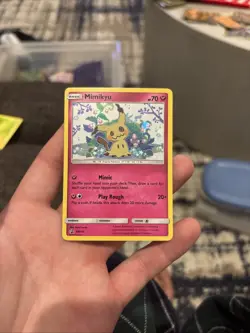 Pokemon Mimikyu SM163 Team Up Black Star Promo Holo Card - Image 1