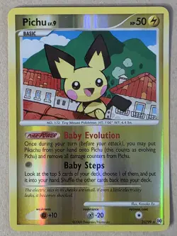 Pokemon Arceus Pichu Reverse Holo Rare Card 25/99 - Image 1