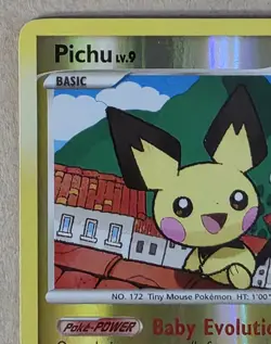 Pokemon Arceus Pichu Reverse Holo Rare Card 25/99 - Image 3