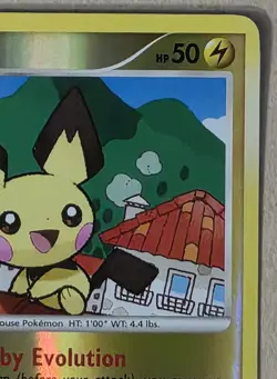 Pokemon Arceus Pichu Reverse Holo Rare Card 25/99 - Image 4