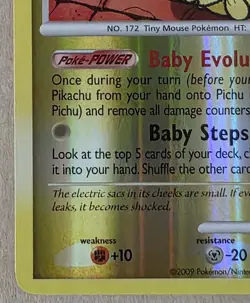 Pokemon Arceus Pichu Reverse Holo Rare Card 25/99 - Image 5