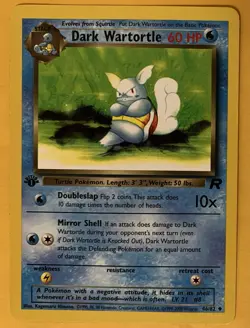 1st Edition Dark Wartortle 46/82 - Team Rocket - Pokemon Card - Near Mint NM/LP - Image 1