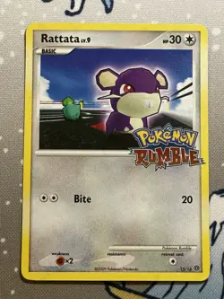 Pokemon Rumble Rattata 15/16 Stamped Promo Card - Image 1