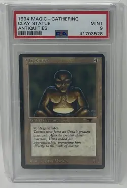 MTG Magic - Antiquities - Clay Statue - PSA 9 - Image 2