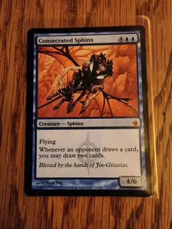 MTG/Magic - Consecrated Sphinx - Mirrodin Besieged - Rare - LP/NM - English - Image 1