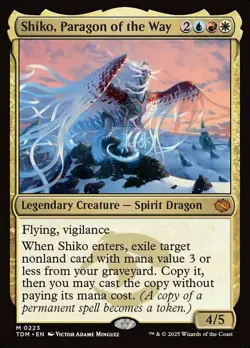 x1 Shiko, Paragon of the Way M MTG Tarkir: Dragonstorm M/NM, English - Image 2