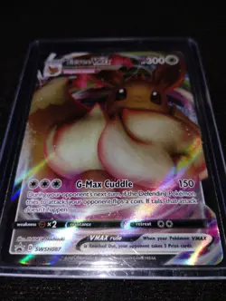 Pokemon TCG Eevee VMAX G-Max Cuddle Rare Card SWSH087 - Image 1