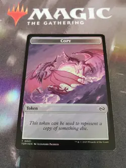 Mtg. Copy / Monk Double-Sided Tokens. Foil. Tarkir Dragonstorm. Nm - Image 1
