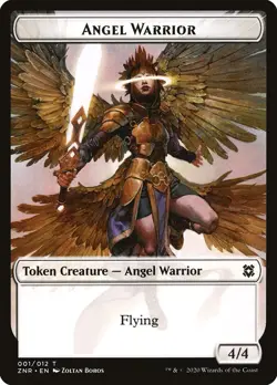 MTG Angel Warrior ** Zendikar Rising Tokens ** English (NM) - Image 3