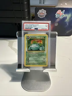 Pokemon 1999 Base Set Venusaur #15 1st Edition PSA 7 - Image 1