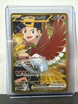 Pokémon TCG Ethan's Ho-Oh EX Card 239/182 Sv10: Destined Rivals Holo - Image 1