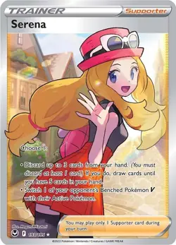 Serena (Full Art) 193/195 Swsh12: Sword & Shield - Silver Tempest Holo - Image 1