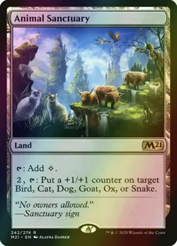 MTG Animal Sanctuary Foil ** Core Set 2021 ** English (NM) - Image 1