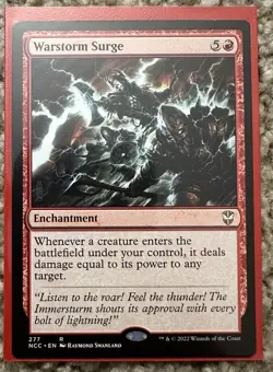 MTG - Warstorm Surge - Commander: Streets Of New Capenna - NM - Image 1