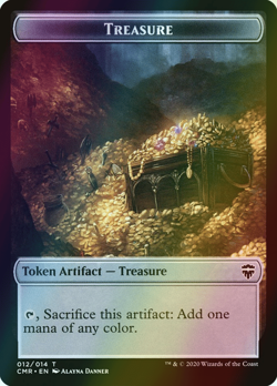 MTG Treasure Foil ** Commander Legends Tokens ** English (NM) - Image 3