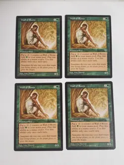MTG Playset 4x Wall of Roots (Mirage/Green/C) - BGM - Image 1