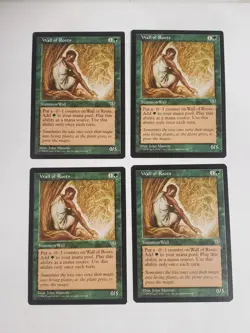 MTG Playset 4x Wall of Roots (Mirage/Green/C) - BGM - Image 3